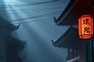 半糖纪元电影剧照，奶茶店柜台前的两人对望