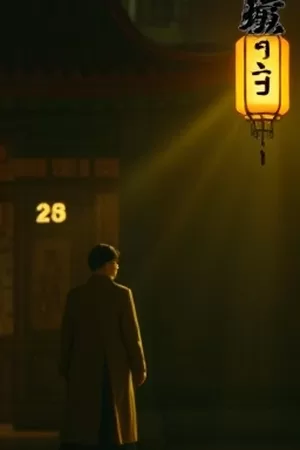 一千零一夜的雨动画海报，雨中透光的圆顶窗