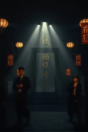 夜航灯塔剧集海报，风浪中的灯塔与守塔人剪影