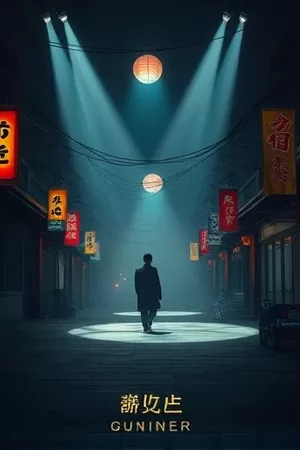 纸鸢与铁道剧集海报，铁轨边升起的纸鸢
